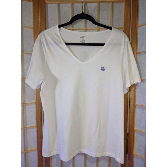 Brooks Bros 346 Lg V Neck Tee - Picture 2 of 13